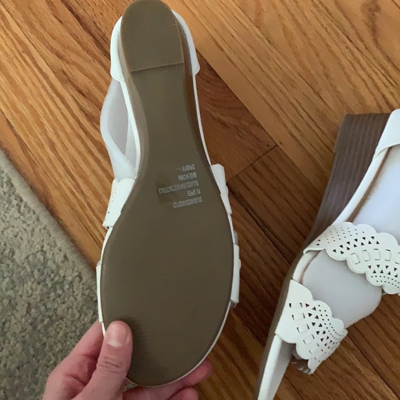 White Wedge Sandals - Picture 5 of 5